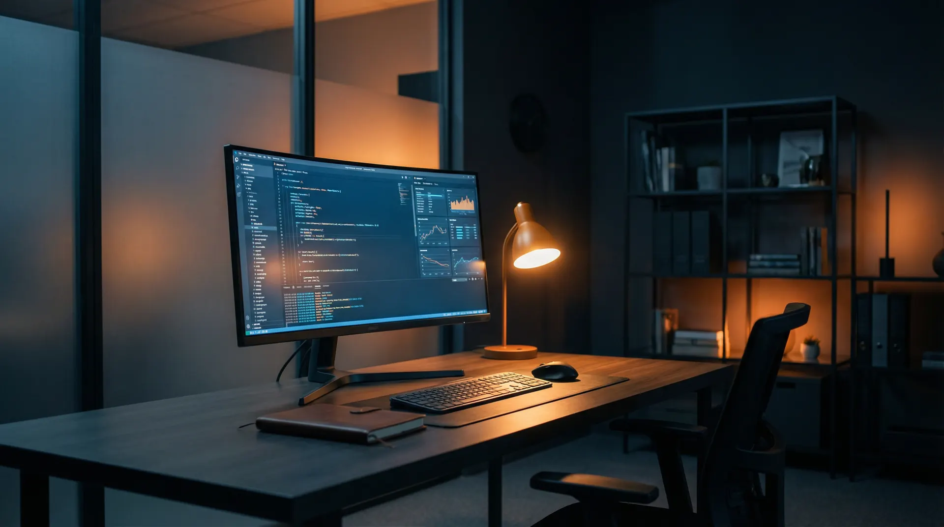 Modern tech workspace